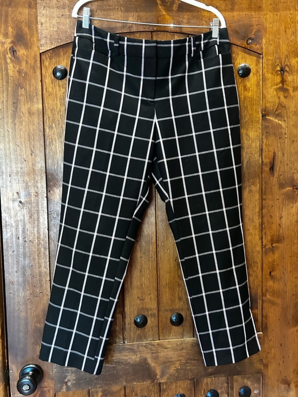 7th Avenue Design Studio NY &Co. Black & Cream Capri Pants,  Sz. 12